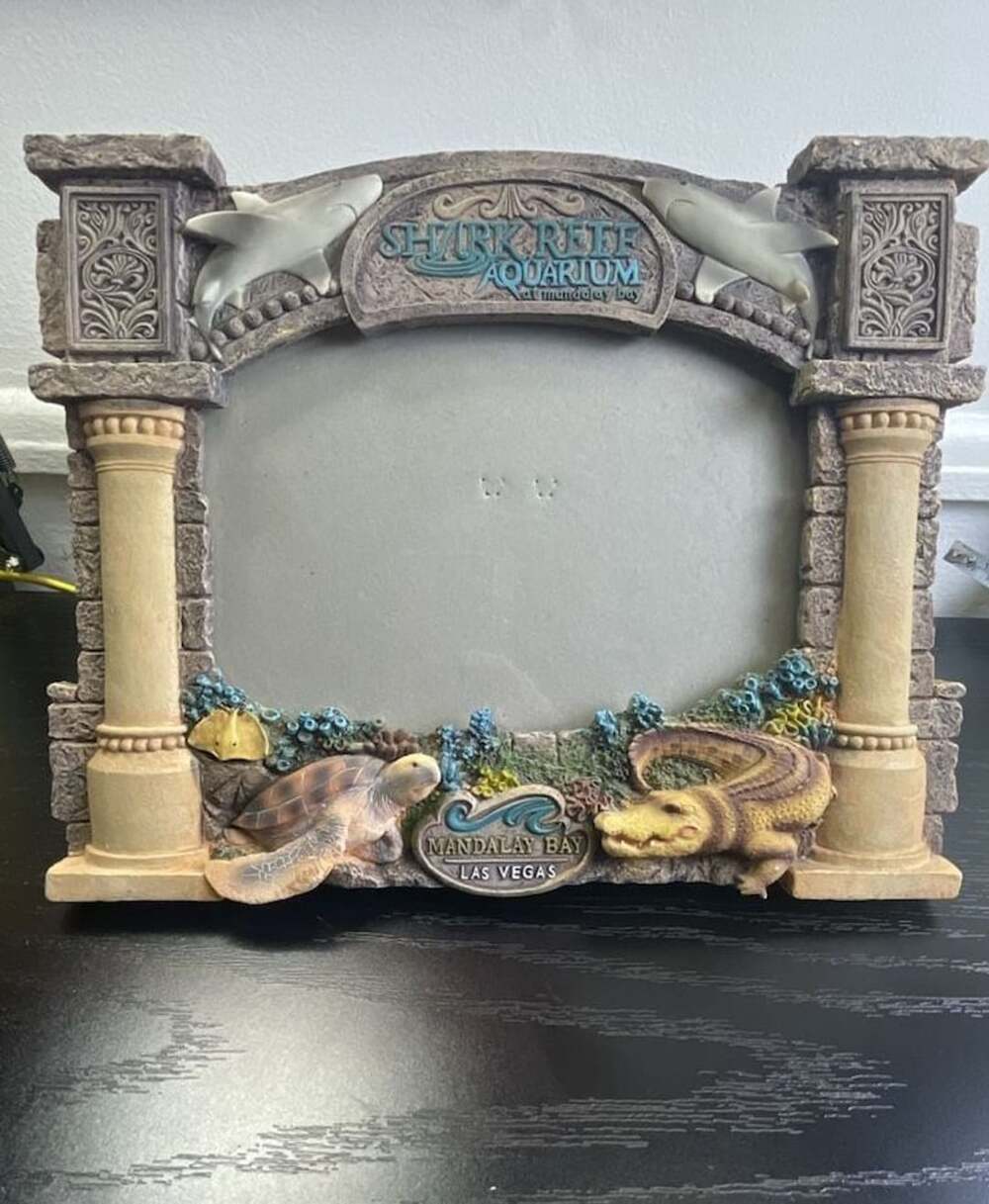 Mandalay Bay Shark Reef Aquarium Souvenir Picture Frame